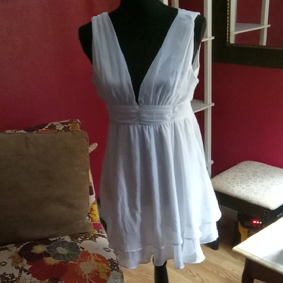 Love Tree White Mini Dress - Picture 1 of 4
